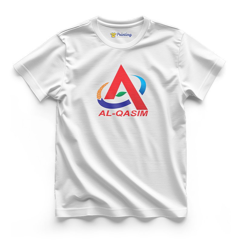 Al Qasim Logo Printed - Agriculture Company Staff T-Shirts CBAC03
