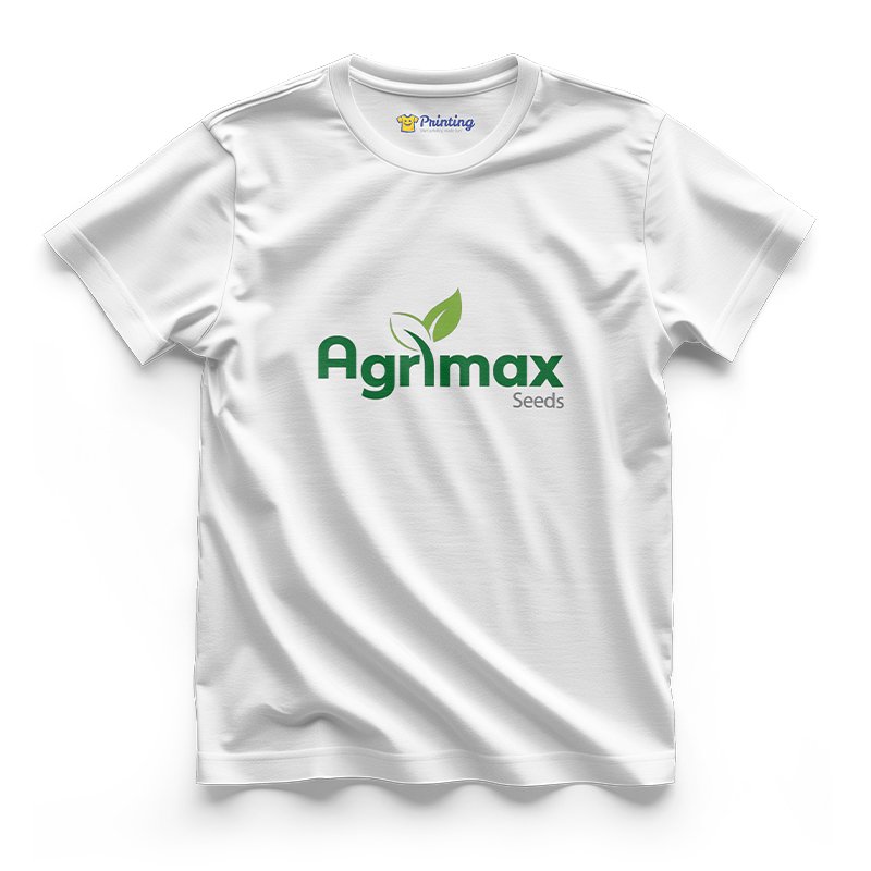 Agri Max Logo Printed - Agriculture Company Staff T-Shirts CBAC04