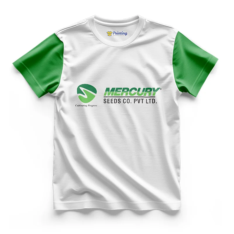Mercury Seed Logo Printed - Agriculture Company Staff T-Shirts CBAC07