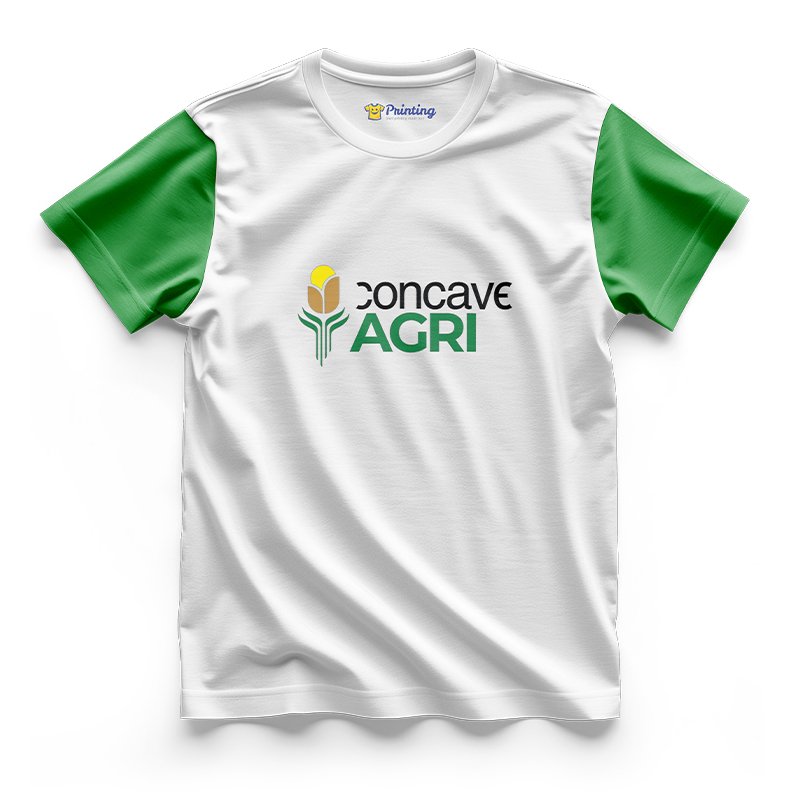 Concave Agri Logo Printed - Agriculture Company Staff T-Shirts CBAC08