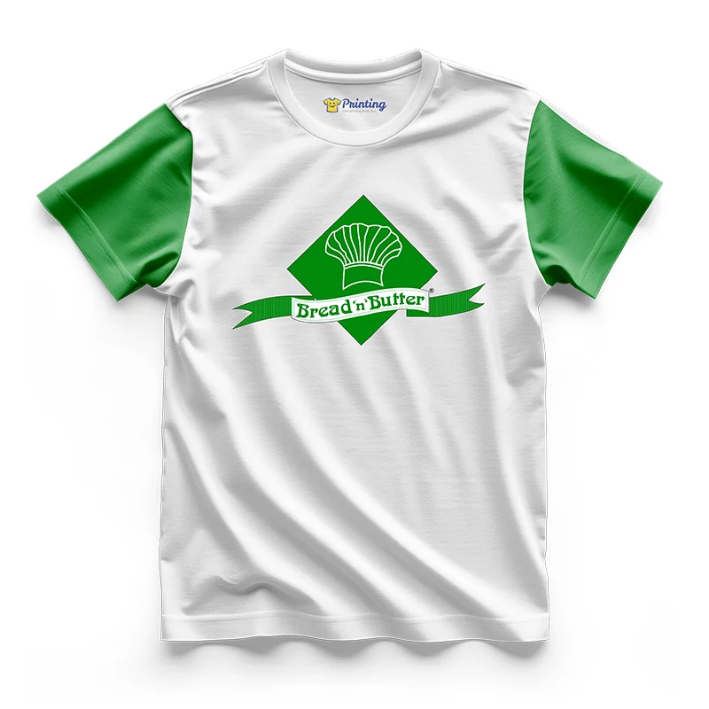 Bread and Butter Logo Printed - Bakery Staff T-Shirts CBBS13