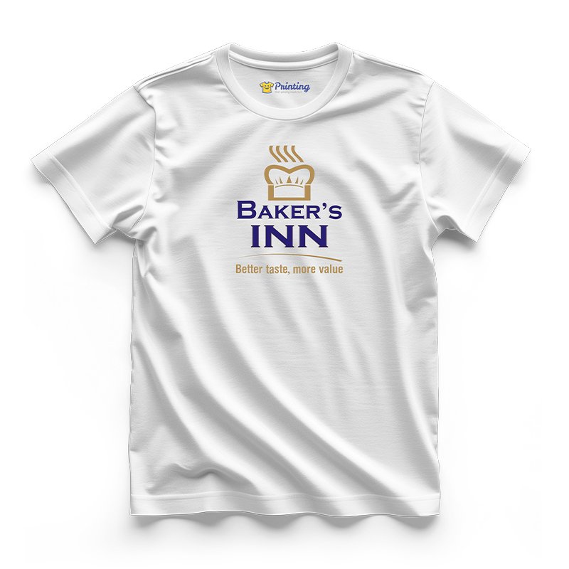 Baker's Inn Logo Printed - Bakery Staff T-Shirts CBBS15