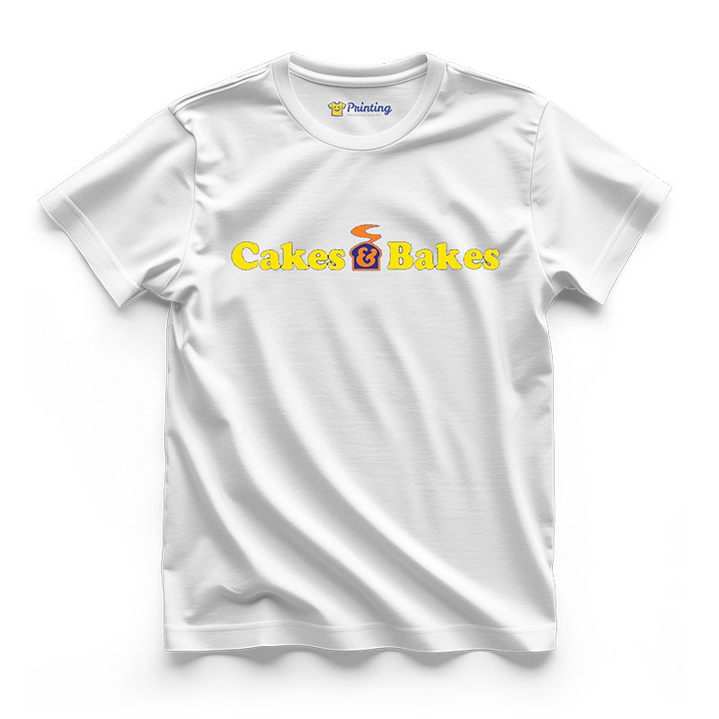 Cakes & Bakes Logo Printed - Bakery Staff T-Shirts CBBS04