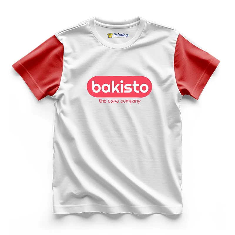 Bakisto Logo Printed - Bakery Staff T-Shirts CBBS07