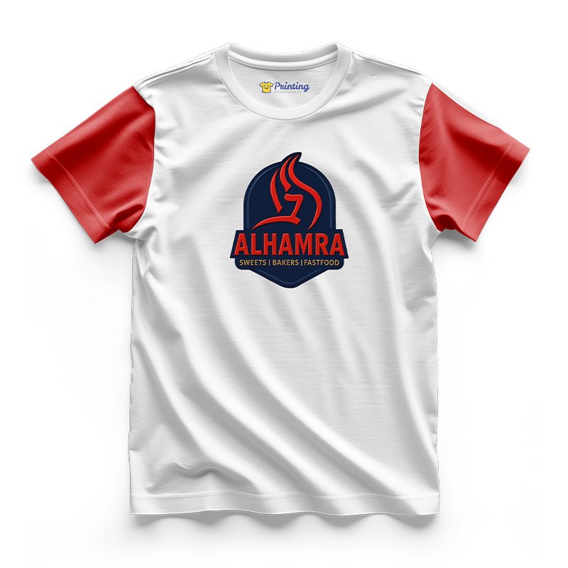 Al Hamra Logo Printed - Bakery Staff T-Shirts CBBS08