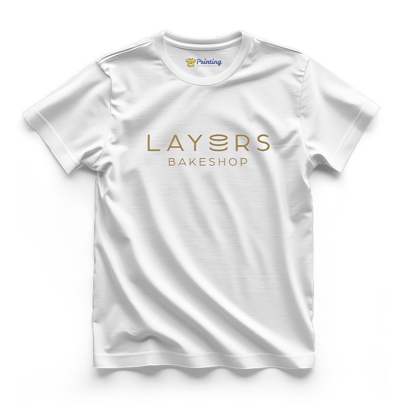 Layers Logo Printed - Bakery Staff T-Shirts CBBS09