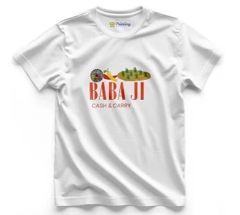 Baba Ji Cash & Carry Logo Printed Staff T-Shirts CBCC13