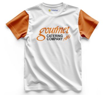 GOURMET Caterers Logo Printed – Catering Services Staff T-Shirts CBCS14