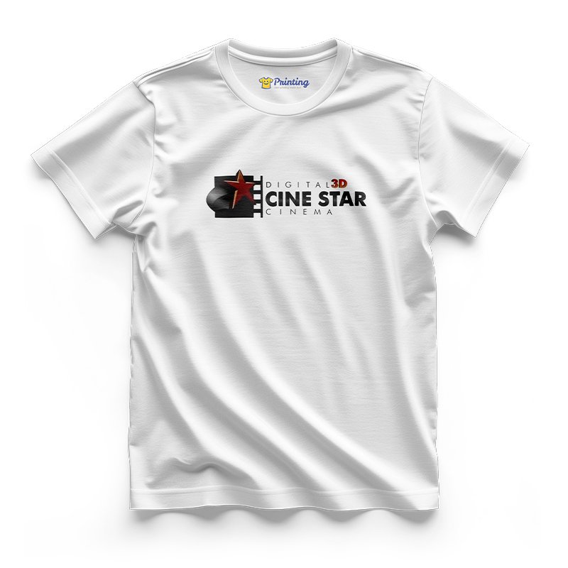 Cine Star Logo Printed - Cinema Staff T-Shirts CBCS01