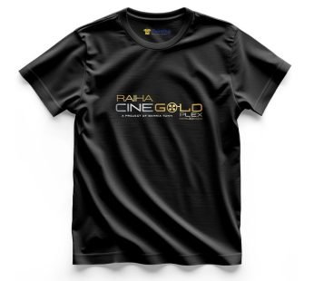 RAIHA Cine Gold Plex Logo Printed – Cinema Staff T-Shirts CBCS05