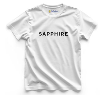 Sapphire Logo Printed – Clothing Brand Staff T-Shirts CBCB14