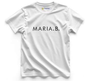 Maria. B Logo Printed – Clothing Brand Staff T-Shirts CBCB04