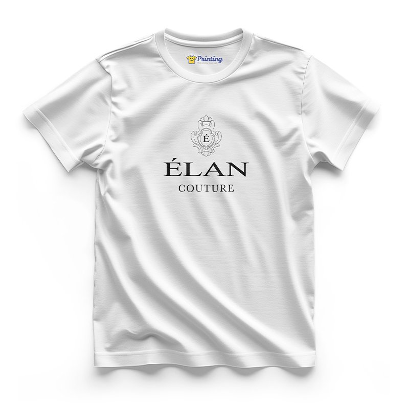 Elan Logo Printed - Clothing Brand Staff T-Shirts CBCB07