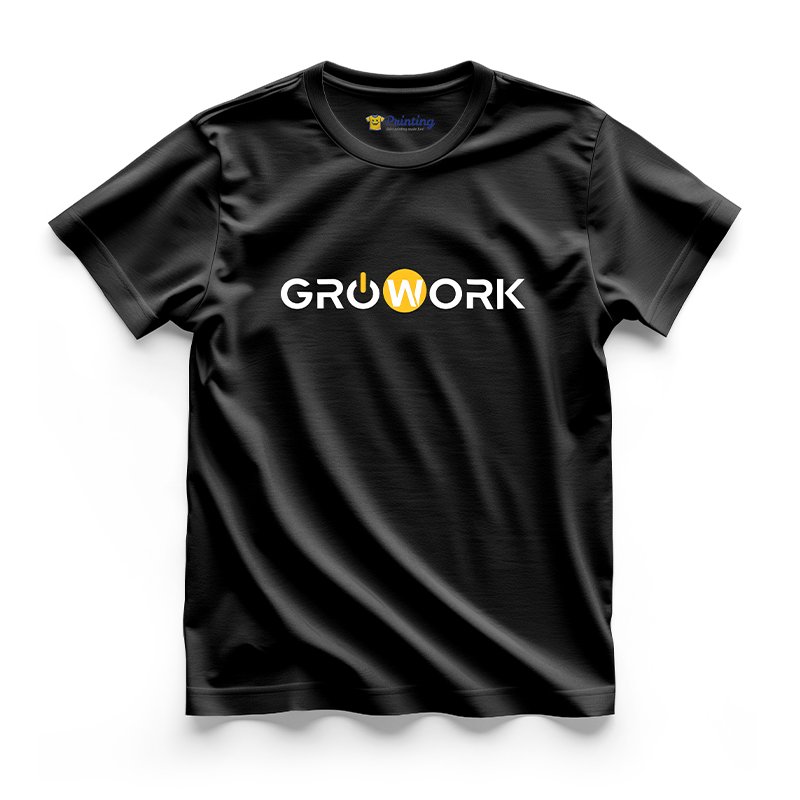 GROWORK Logo Printed - Coworking Space T-Shirts CBCS10