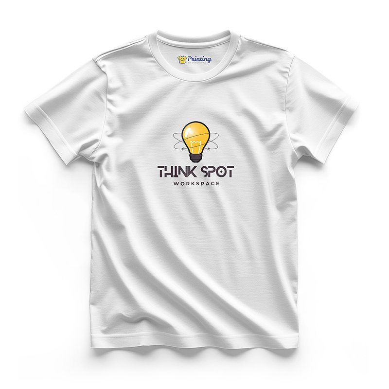 Think Spot Logo Printed - Coworking Space T-Shirts CBCS03