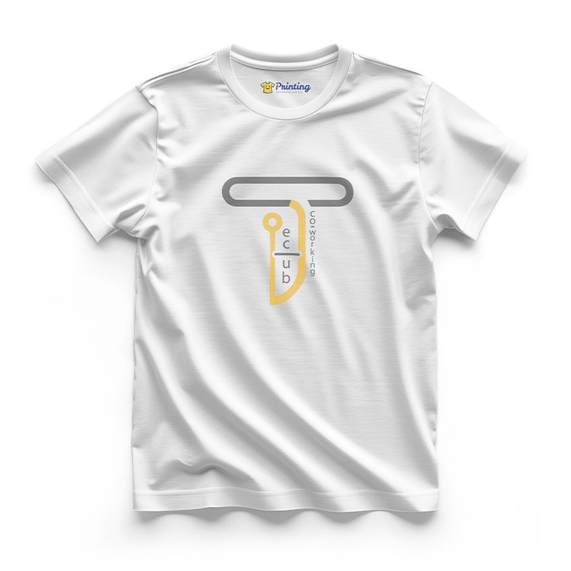 ECUB Logo Printed - Coworking Space T-Shirts CBCS07