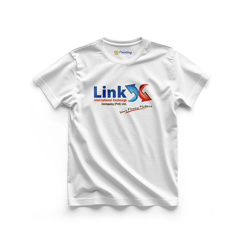 Link X Logo Printed - Currency Exchange Company T-Shirts CBCE01