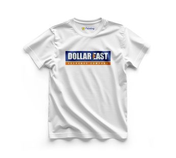 Dollar East Logo Printed – Currency Exchange Company T-Shirts CBCE03
