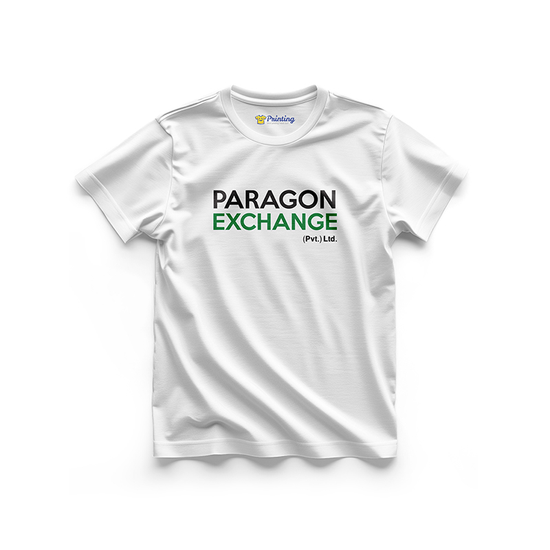 Paragon Exchange Logo Printed - Currency Exchange Company T-Shirts CBCE04