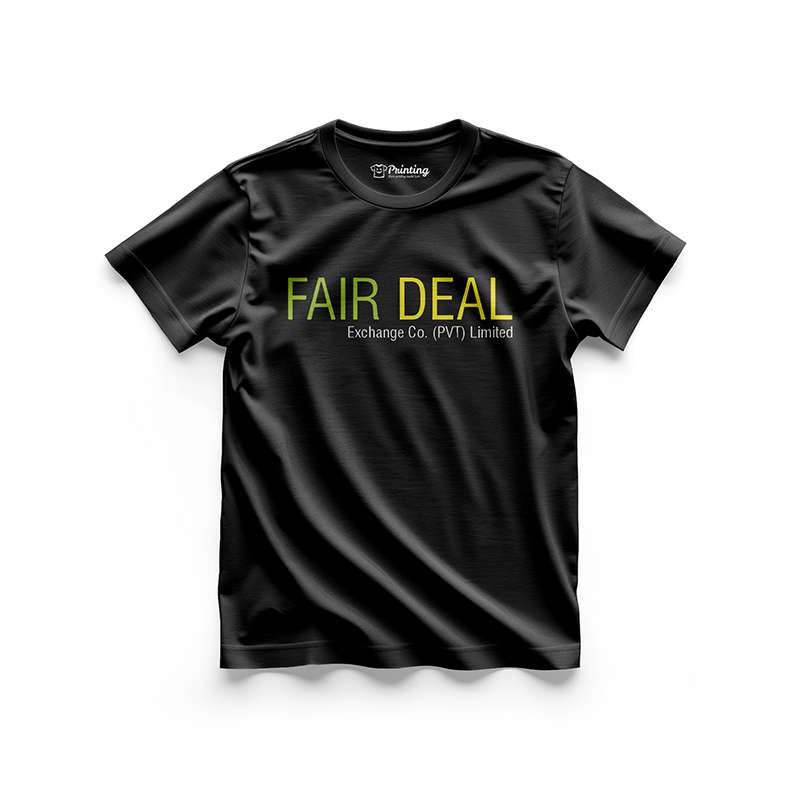 Fair Deal Logo Printed - Currency Exchange Company T-Shirts CBCE08