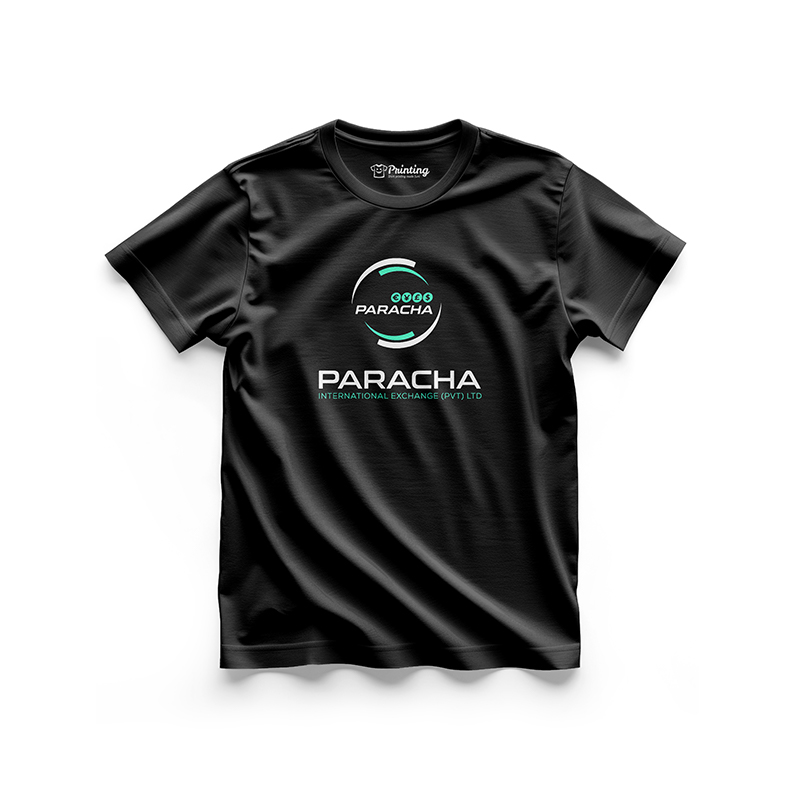 Paracha Logo Printed - Currency Exchange Company T-Shirts CBCE09