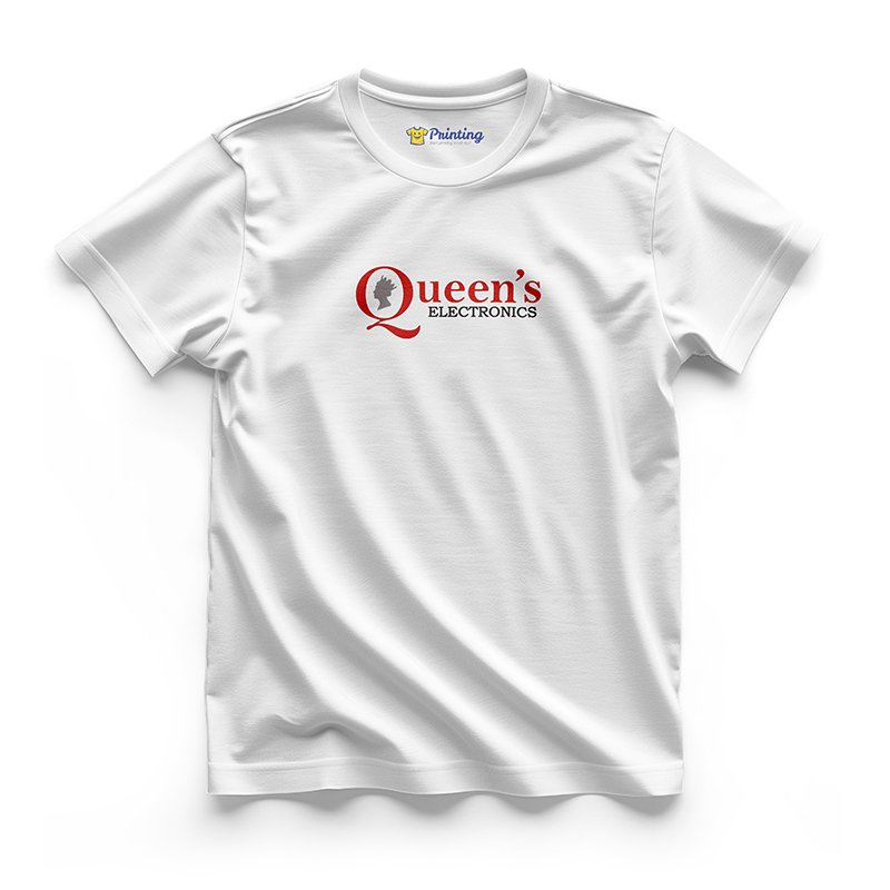 Queen's Logo Printed - Electronic Store Staff T-Shirts CBES01