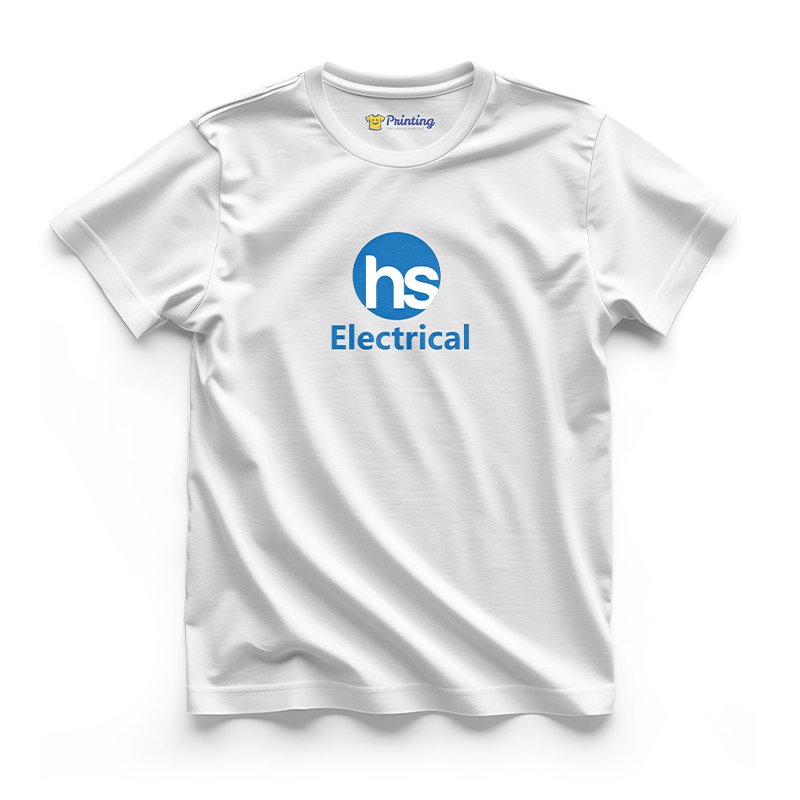 HS Logo Printed - Electronic Store Staff T-Shirts CBES11