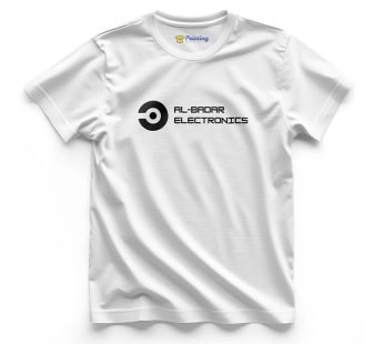 Al Badar Logo Printed – Electronic Store Staff T-Shirts CBES02