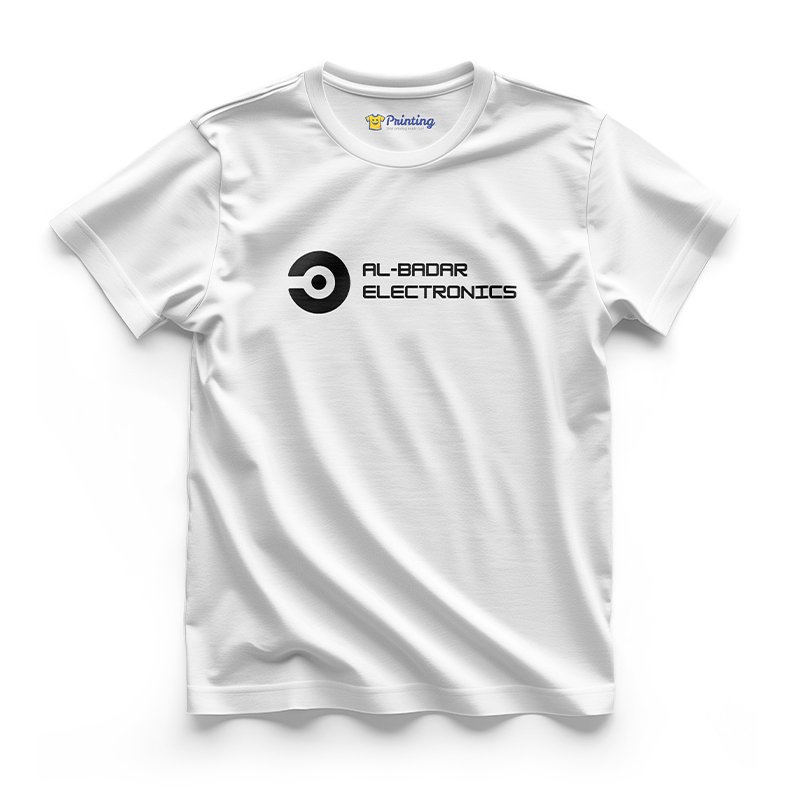 Al Badar Logo Printed - Electronic Store Staff T-Shirts CBES02