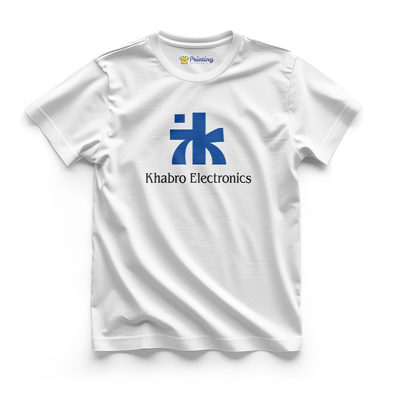 Khabro Logo Printed - Electronic Store Staff T-Shirts CBES03