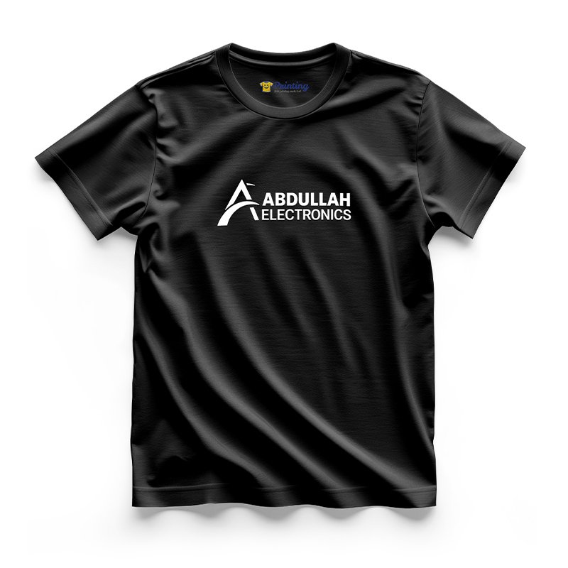 Abdullah Electronics Logo Printed - Electronic Store Staff T-Shirts CBES07