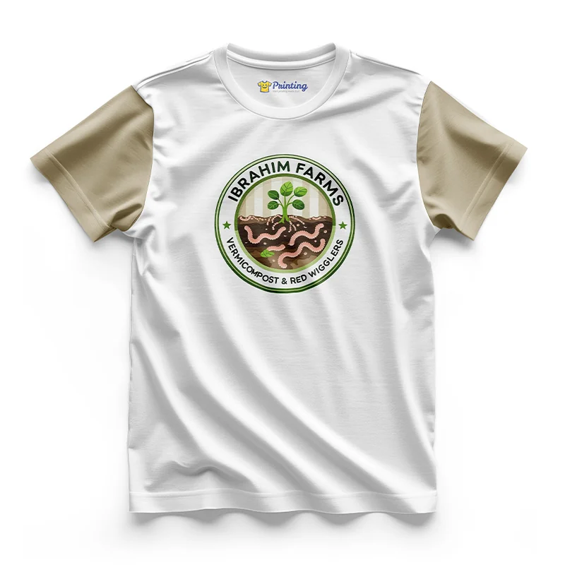 Ibrahim Farms Company Logo Printed T-Shirts CBFC12