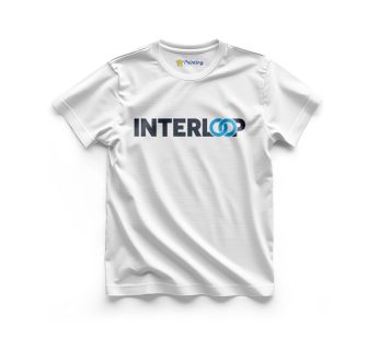 INTERLOOP Logo Printed – Garments Factory Staff T-Shirts CBGF12