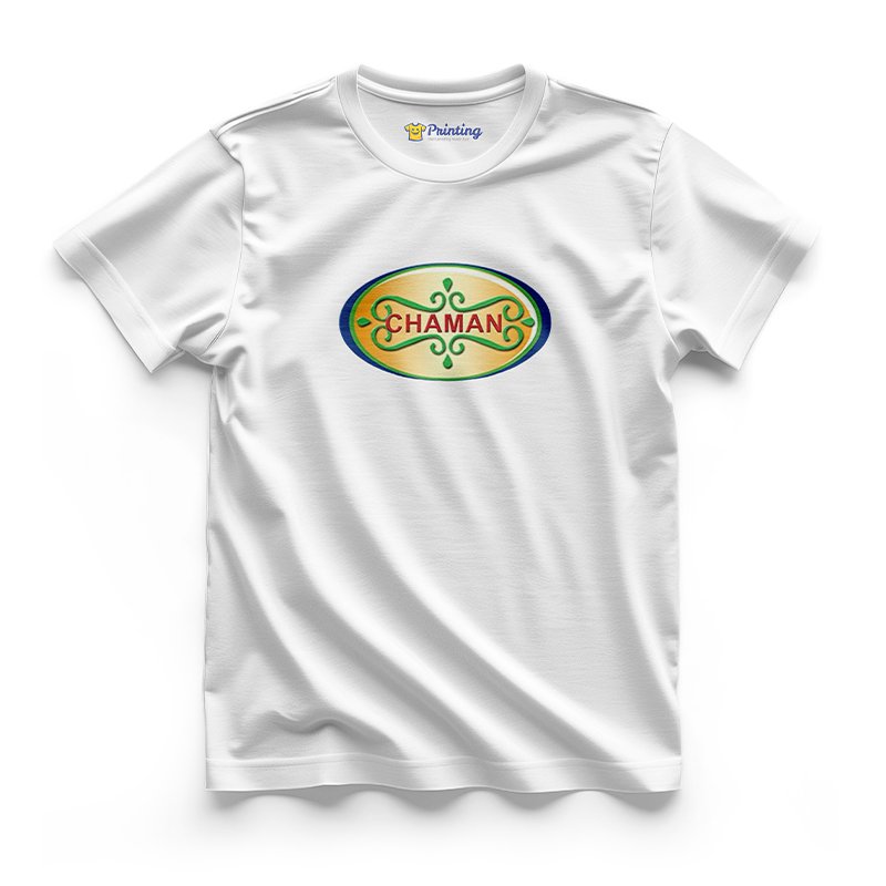 Chaman Logo Printed - Ice Cream Shop T-Shirts CBIC01