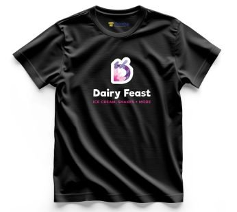 Daily Feast Logo Printed – Ice Cream Shop T-Shirts CBIC12