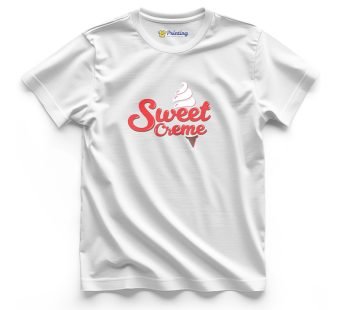 Sweet Creme Logo Printed – Ice Cream Shop T-Shirts CBIC04