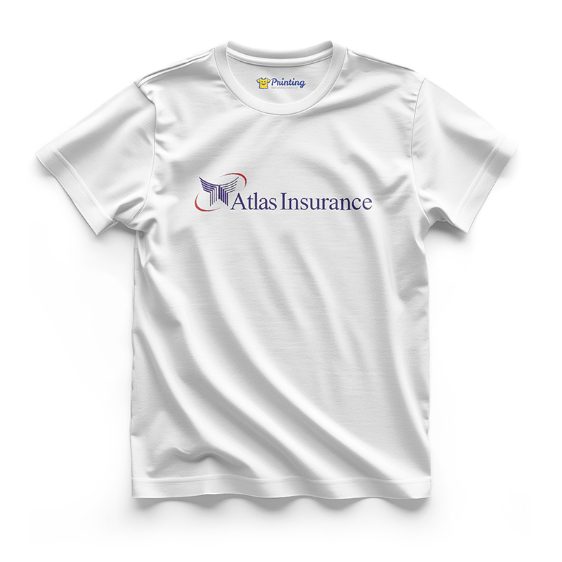 Atlas Logo Printed - Insurance Company T-Shirts CBIC15