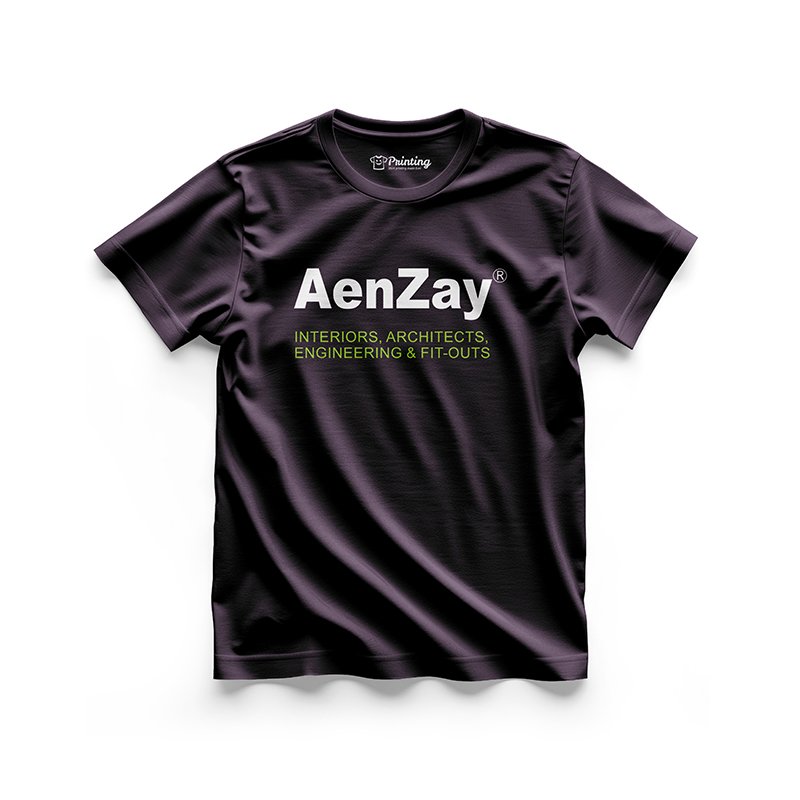 AenZay Logo Printed - Interior Design T-Shirt CBID08