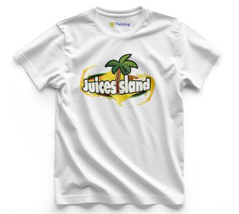 Juices Island Logo Printed – Juice Bar T-Shirts CBJB04