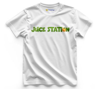 Juice Station Logo Printed – Juice Bar T-Shirts CBJB13