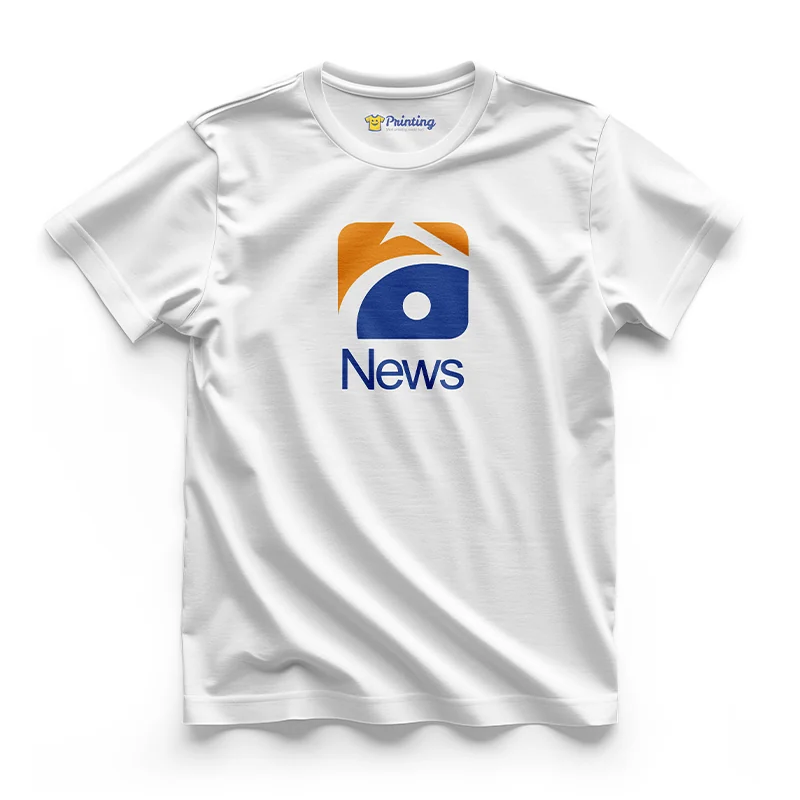 Geo Logo Printed - News Channel T-Shirts CBNC01