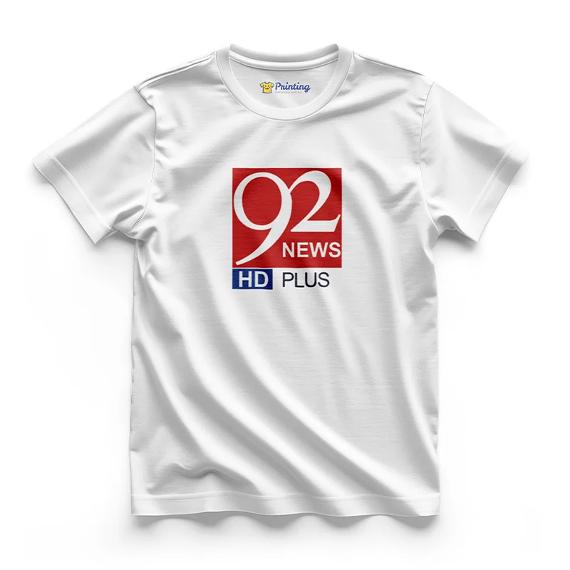 92 News Logo Printed - News Channel T-Shirts CBNC05