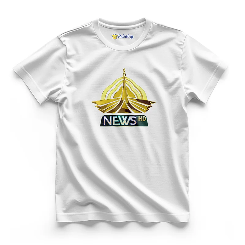 PTV News Logo Printed - News Channel T-Shirts CBNC13