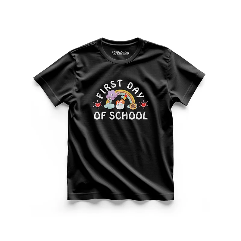 School First Day Vector Printed T-Shirt EIOD14