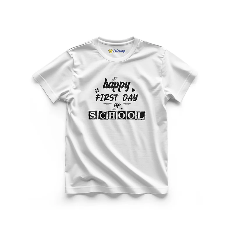 First Day of School Vector Printed T-Shirt EIOD15