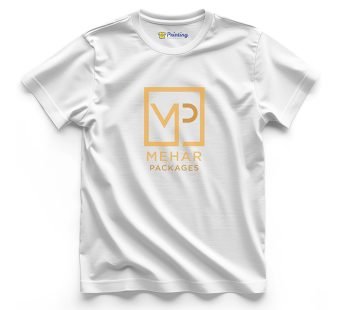 Mehar Logo Printed – Packaging Company Staff T-Shirts CBPC15
