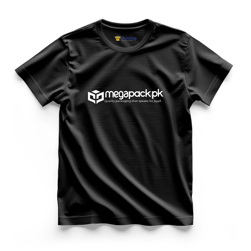 MegaPack.pk Logo Printed - Packaging Company Staff T-Shirts CBPC16