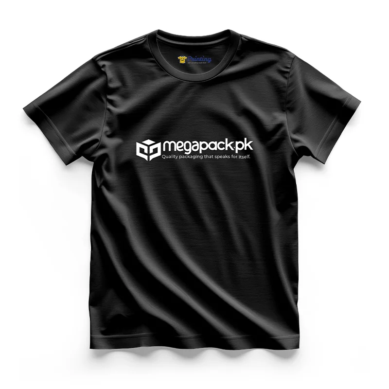 MegaPack.pk Logo Printed - Packaging Company Staff T-Shirts CBPC16