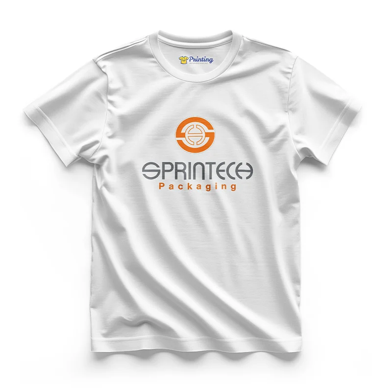 SPRINTECH Logo Printed - Packaging Company Staff T-Shirts CBPC05
