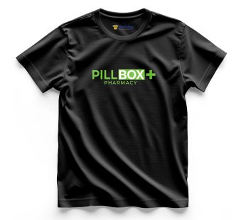Pill Box+ Logo Printed – Pharmacy Staff T-Shirts CBPS03